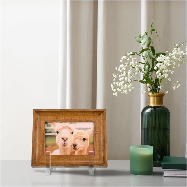 Puntos de placa para visualización de decoración de caballete Soporte de cuadro de cuadro de imagen estable para mesa para fotos, artesanía de arte,