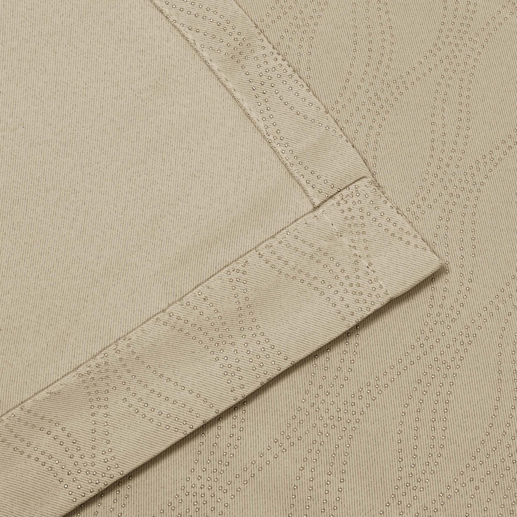 Superior Zuri Blackout Curtains, Grommet Header, Set of 2, 52" X 84", Ivory