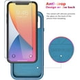 thumbnail image 4 of Diverbox for iPhone 11 Case [Shockproof] [Dropproof] [Tempered Glass Screen Protector + Camera Lens Protector],Heavy Duty Protection Phone Case Cover for Apple iPhone 11 (Blue), 4 of 8