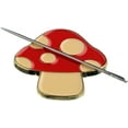 thumbnail image 2 of The Quilted Bear Magnetic Needle Minder - Mushroom, 2 of 6