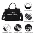 thumbnail image 2 of Thetotebag Bolsos Para Mujer Pu Capacidad Cercanías 33x27x16 Xtellar negro, 2 of 4