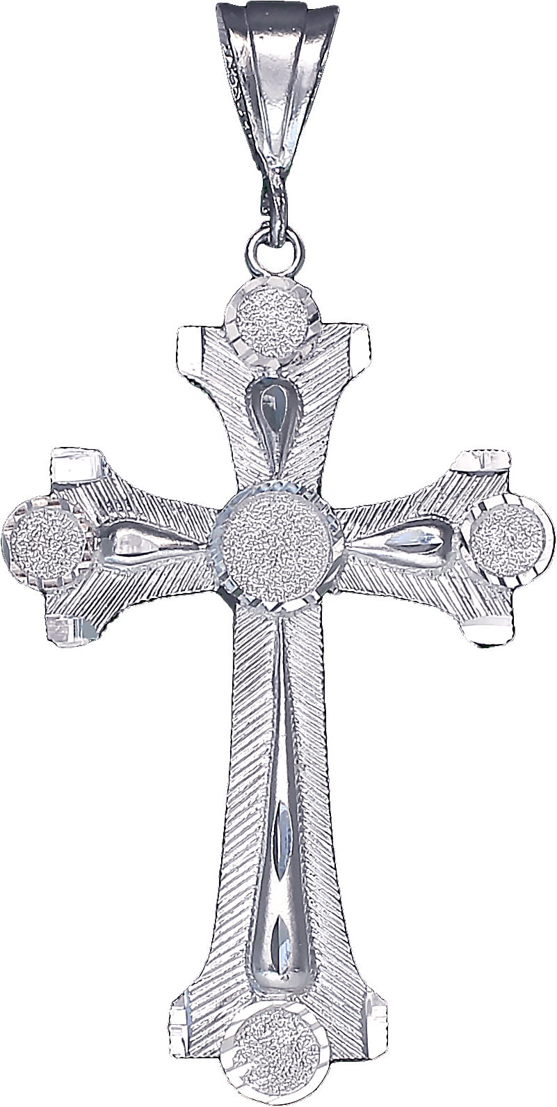 Details about   Crucifix Cross 2 inch Large Sterling Silver /////