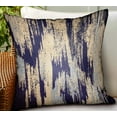 thumbnail image 2 of Plutus Brands Ocean Avalanche Blue Ikat Luxury Outdoor/Indoor Throw Pillow, 2 of 3