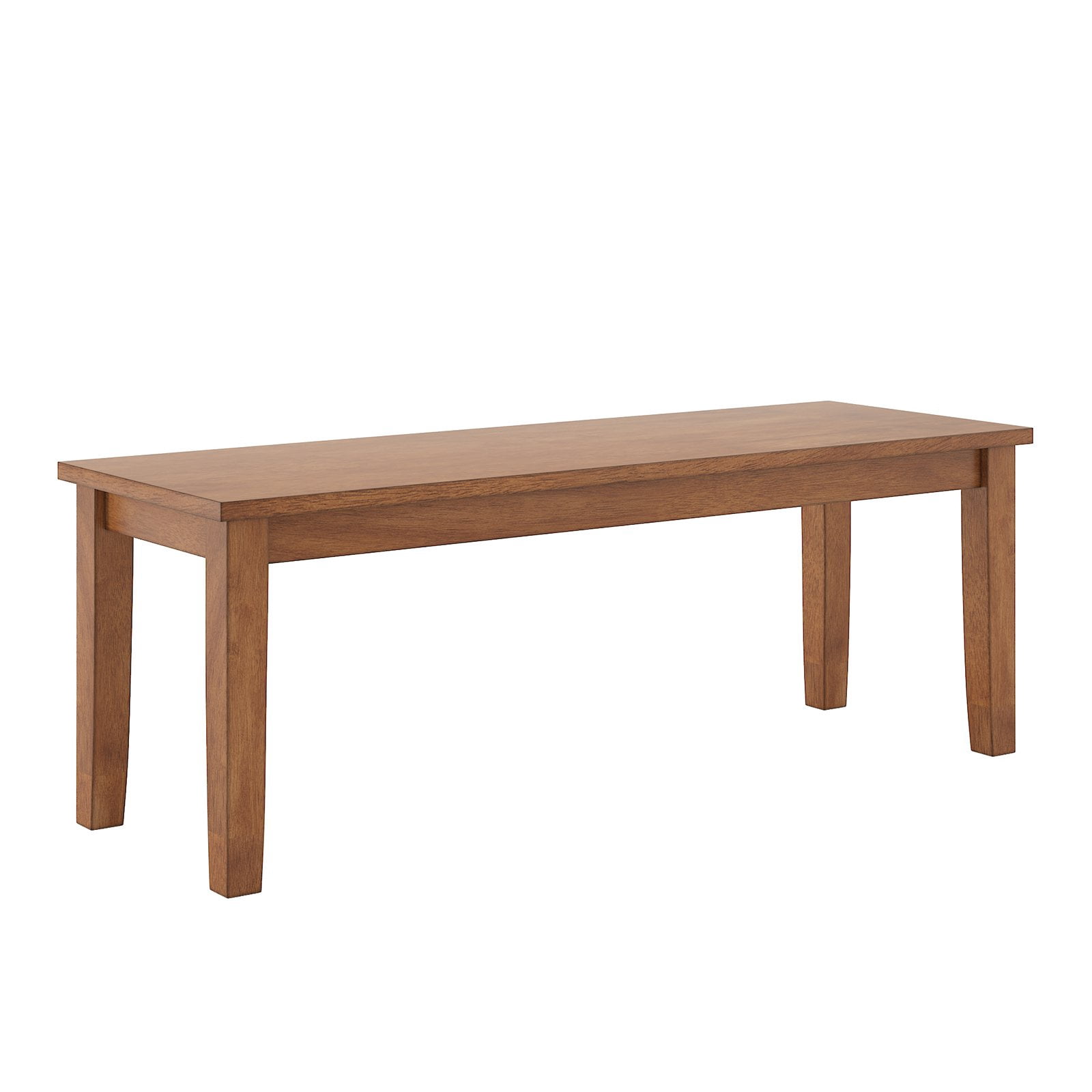 Lexington 6-Piece Dining Set with 60 Dining Table, Bench and 4 Slat Back Chairs, Oak