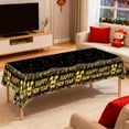 thumbnail image 2 of Years Eve Tablecloth, Disposable Plastic Party Tablecloth, Black Gold Happy 2026 Table Cover Supplies(B), 2 of 6