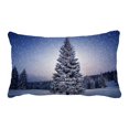 thumbnail image 1 of EREHome Merry Christmas Tree Pillowcase Home Decor Pillow Cover Case Cushion Two Sides 20x30 Inches, 1 of 3