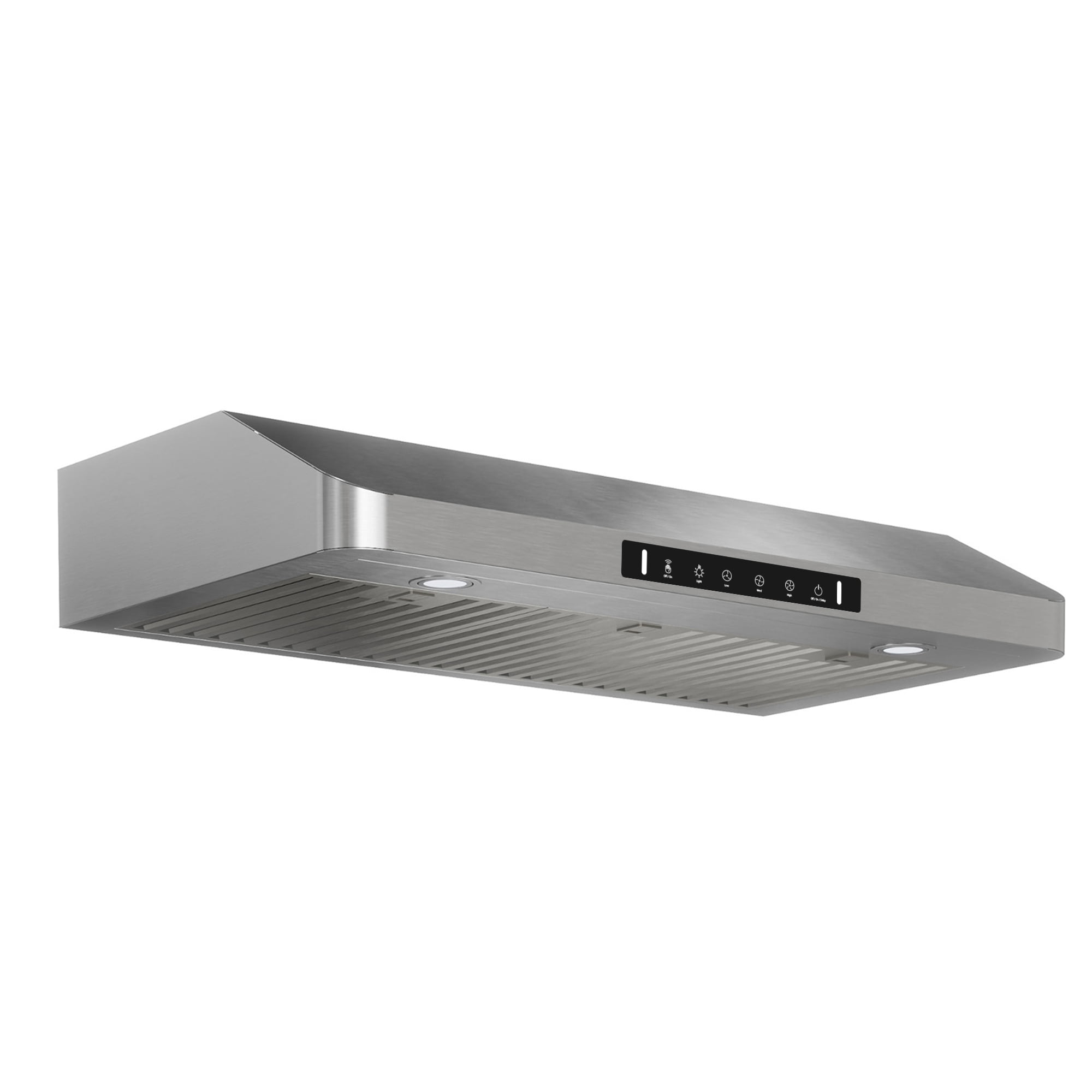 VIKIO 36 inch Under Cabinet Range Hood 900CFM, Ducted 3 Speed Exhaust Fan, Touch Panel, Stainless Steel