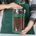 thumbnail image 4 of KKC HOME ACCENTS Glass Coffee Bean Storage Container with Scoop,Sealed Glass Storage Jar with Airtight Locking Lid,Airtight Nut Container,Sealed Container for Coffee Bean,Nut,50 fluid-oz, 4 of 10