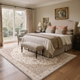 thumbnail image 2 of KUETH 5x7 Machine Washable Vintage Persian Style Rug for Living Room, Soft Low Pile Non Slip Backing Area Rug, Dusty Beige Rug for Bedroom Dining Room, 2 of 2