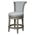 thumbnail image 2 of Home Square Wood Counter Height Swivel Barstool in Weathered Gray - Set of 3, 2 of 7