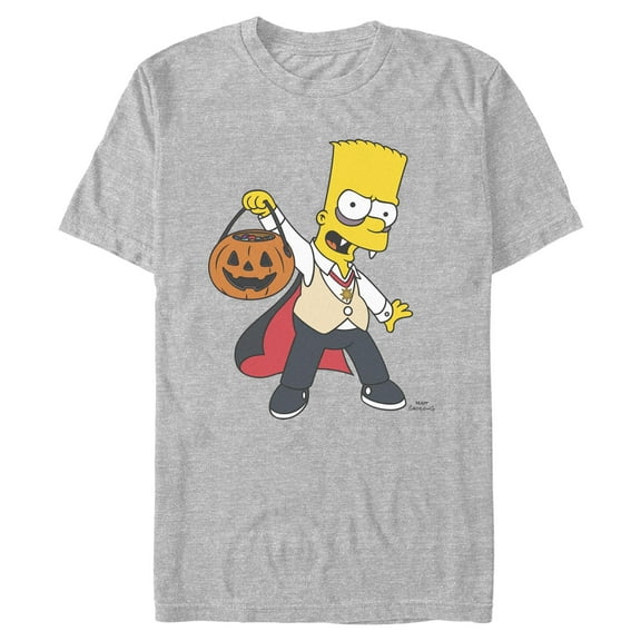 Mens The Simpsons Vampire Bart Trick or Treat T Shirt