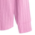 thumbnail image 6 of Zylanna Men's Long Sleeve T-Shirts, Crew Neck Loose Homewear Solid Color Casual Tops for Men Pink, 6 of 6