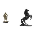 thumbnail image 1 of Escultura de caballo de caballero europeo, adorno de escritorio, estatua creativa, figura para entrada, sala de estar, dormitorio, decoración del, 1 of 8