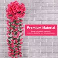 thumbnail image 4 of 2PCS Artificial Violet Flower, Hanging  Plants  Flowers for Wedding Arrangements Party Tables Decorations, 4 of 8