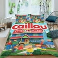 thumbnail image 2 of Caillou Conjunto de sábanas temático, trío de piezas, cómodo y amigable con la piel, diseño único, regalo de decoración para el hogar para familiares, amigos y fans,140cm *210cm, 2 of 6