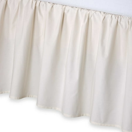 smoothweave 14-Inch Ruffled Queen Bed Skirt in Ivory | Walmart Canada