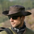 thumbnail image 3 of Fortune Men Wide Brim Bucket Hats with UV Protection Drawstring Fisherman Cap, 3 of 4
