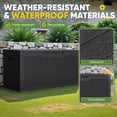 thumbnail image 5 of Outdoor Storage Box 100 Gallon Storage Bin with Lid for Patio Furniture, Garden Tools, Pool Supplies, Lockable, Waterproof and UV Resistant, Black, 5 of 7