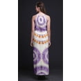 thumbnail image 5 of Bimba Tie-Dye Ladies Sleeveless Long Print Maxi Dress with Side Slits Summer Wear-Medium, 5 of 6