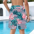 thumbnail image 5 of Asxite Toddler Boys Shorts Casual Loose Breathable Fashion Hawaiian Print Beach Swim Pocketed Sweatpants for 4-15Y, 5 of 6