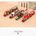 thumbnail image 3 of CIYISON Seasonal Wooden Train Display Piece For Windowsills Natural Finish Holiday Table Decoration, 3 of 15