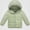 Green, variant on HAOTAGS Girls Down Jacket (2-13) Casual Winter Hooded Warm Nylon Spandex Quilted Coat Purple Size 3T