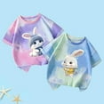 thumbnail image 2 of Chemises pour Filles Col Rond Imprimé Manches Courtes Chemises pour Filles Vêtements d'Été pour Tout-Petits Vêtements pour Filles 8-10 Ans Mode Filles, 2 of 3