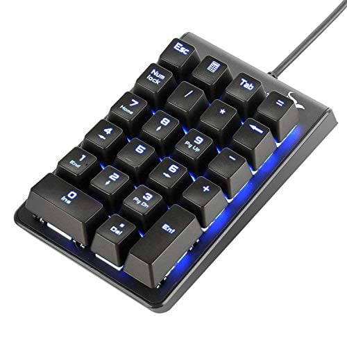 Number Pad Rottay Mechanical Usb Wired Numeric Keypad With Blue Led