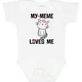 thumbnail image 3 of Inktastic My Meme Loves Me Girls Girls Baby Bodysuit, 3 of 5