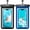 Black & Navy Blue, variant on Waterproof Phone Pouch, IPX8 Waterproof Phone Case for iPhone 17/16/15/14 Pro Max, Cell Phone Dry Bag for Beach & Cruise Essentials, Touch Screen, Lanyard Included, 2 Pack (Fits Up to 8.9”)
