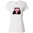 thumbnail image 3 of Inktastic Golfing Girls Golf Cart Women's T-Shirt, 3 of 5