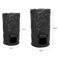 thumbnail image 3 of Collapsible Garden Yard Compost Bag with Lid Fertilizer Waste Sacks Composter 34 Gallon Ferment Manure Waste Collector, 3 of 6