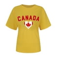 thumbnail image 5 of Wangmeiwg Womens Canada Day Shirts Canada Flag Graphic Tshirt Canadian Maple Leaf Short Sleeve Patriotic Tee Tops Apparel T Shirt, 5 of 5