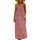 thumbnail image 2 of TaTaai Women's Casual Maxi Sundress Sleeveless Striped Backless Spaghetti Strap Flowy Summer Dress Long Beach Cover Up Dress Gift, 2 of 9