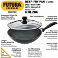 thumbnail image 2 of Futura Non-Stick Deep-Fry Pan(Kadhai) 2.0 Litre with Glass Lid and Flat Bottom, 2 of 7