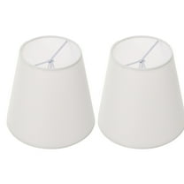 OFFIGAM 2-Pack White Fabric Drum Lamp Shades for Pendant Lamps Modern Design for Bedroom Living Room Decor
