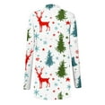 thumbnail image 3 of Women Christmas Cardigan Sweaters,Fleece Xmas Holiday Top Open Front Long Cardigan Soft Knit Christmas Tree Printed Sweater Spring Outfits 2025 Pullover Fall Winter Christmas Clothes, 3 of 4