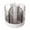 White #4, variant on Rotating Makeup Brush Organizer | 60-Slot Cosmetic Brush Holder | 360° Silent Spinning Desktop Storage Container for Brushes & Pens