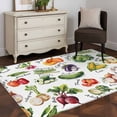 thumbnail image 4 of Hallway Runner Rugs 2.7x5 Ft, Vegetables Non Slip Area Rugs for Kitchen Bedroom Entryway, Watercolor Farmhouse Fruits Washable Carpet Runner Rug Floor Mats for Bedroom Home Decor, 4 of 9
