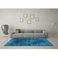 thumbnail image 3 of Ahgly Company Indoor Rectangle Oriental Light Blue Industrial Area Rugs, 8' x 12', 3 of 4