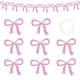 thumbnail image 1 of Izar La Bandera 8 guirnaldas de lazos rosas para decorar despedidas de soltera y cumpleaños. JASKFLY, 1 of 7