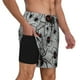thumbnail image 2 of Fotbe Spiders Traje de Baño para Hombre – Shorts de Natación de Secado Rápido con Forro y Bolsillos-Large, 2 of 6