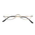 thumbnail image 1 of Reading Glasses Metal Spring Hinges Half Moon Semi Rimless Readers 1.0~ 4.0, 1 of 5