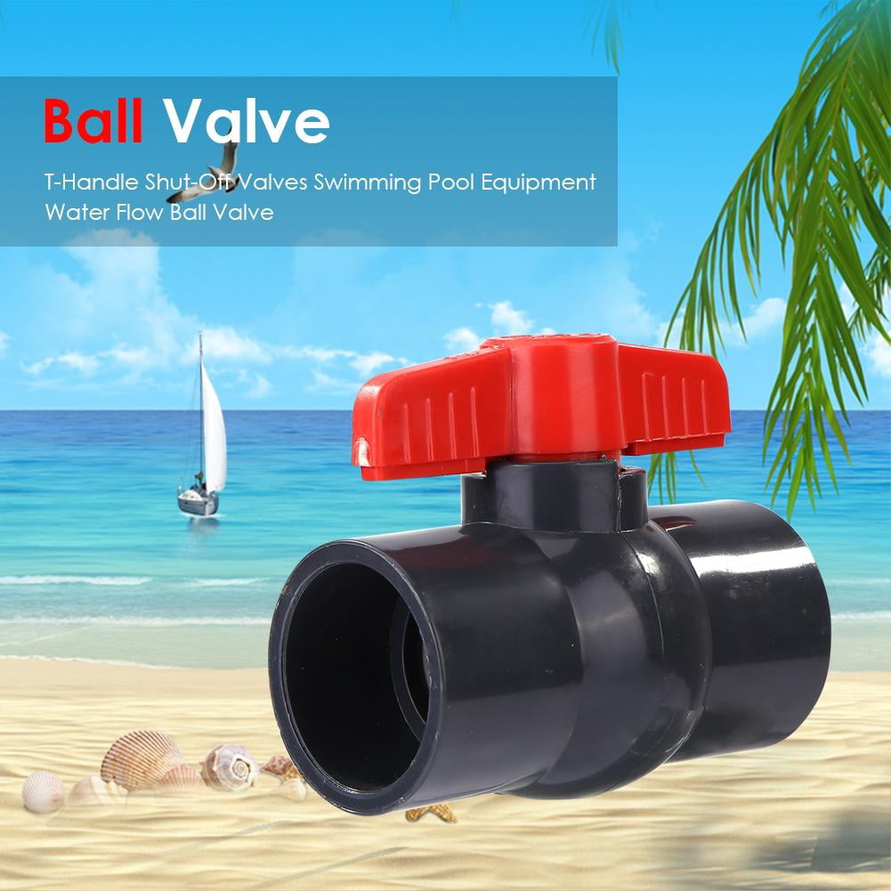 10-Pack 1” PVC Ball Valves – SCH40 Blue T-Handle Shut-Off Valves For Plumbing, Pools & Irrigation