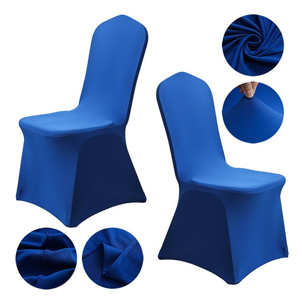 High-end Dining Chair Cover Wedding Party Decoration All-inclusive One-piece Spandex White Chair Cover Elastic Chair Cover