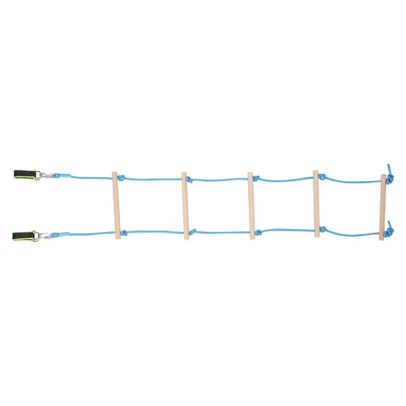 WHAMVOX 1 Set Climbing Rope Wooden Ladder Kids 5 Steps Tree House Hanging Accessories For Activity Tree House Indoor Children Garden Playground