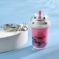 thumbnail image 6 of SIEYIO Cat Milk Tea Car Pendant Cartoon Bag Pendants Acrylic Keychain Bag Charm Jewelry, 6 of 16