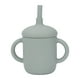 thumbnail image 1 of Vaso de silicona para bebés, a prueba de derrames, con asa antideslizante, sin BPA, con pajita para bebés mayores de 6 meses, color verde militar., 1 of 14