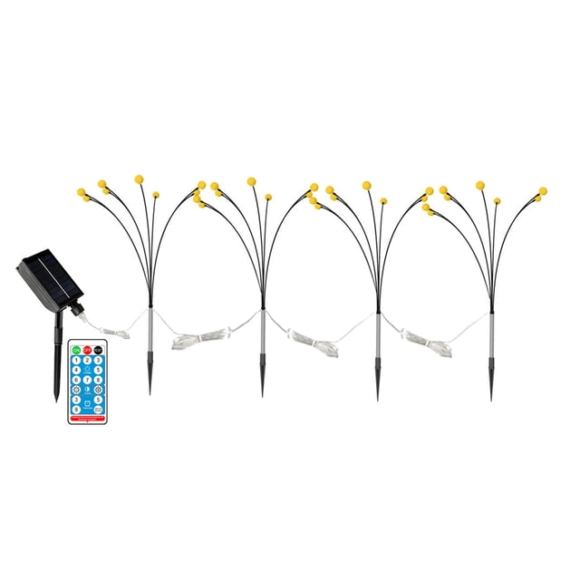 Lámpara Swing Firefly Luces solares Impermeable Paisaje solar Decoración de jardín (H) Ehuebsd Para estrenar
