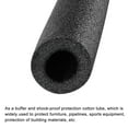thumbnail image 4 of Foam Tube Sponge Protective Sleeve Black Sleeve 20mm(0.78 Inch) ID for Pipe Insulation, Pack of 4, 4 of 5